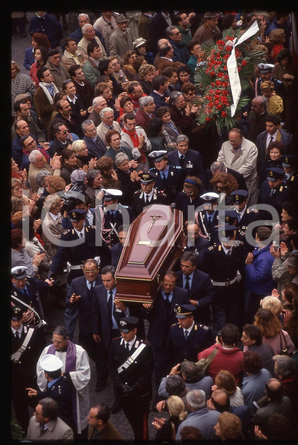35mm vintage slide* 1993 RIMINI Federico FELLINI - Funerale del regista (12)