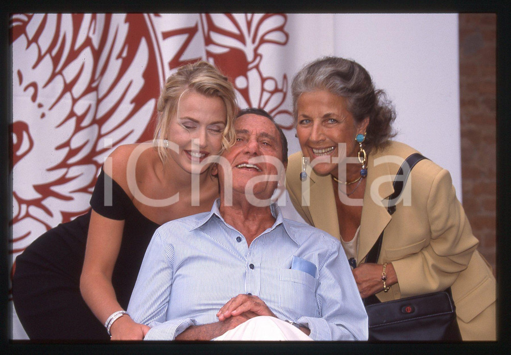 Fotografia d epoca originale 35mm vintage slide 1998 VENEZIA Alberto SORDI Valeria MARINI Franca FALDINI 1 1