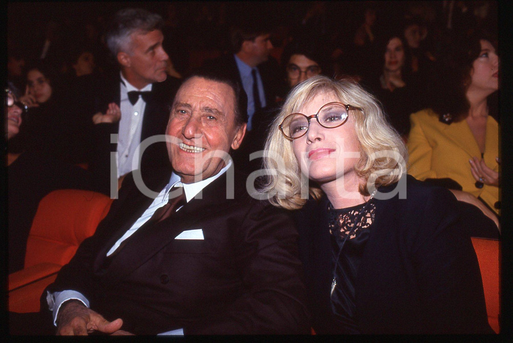 35mm vintage slide* 1995 ca CINEMA Alberto SORDI Monica VITTI Ritratto attori *1