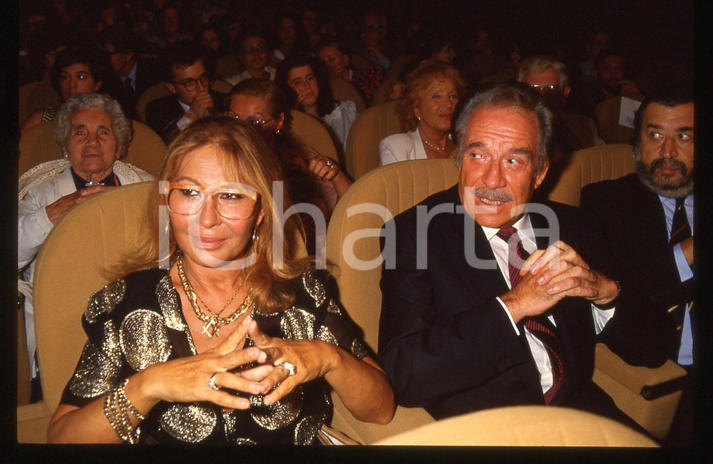 35mm vintage slide* 1987 VENEZIA Ugo TOGNAZZI Franca BETTOJA Pupi AVATI (1)