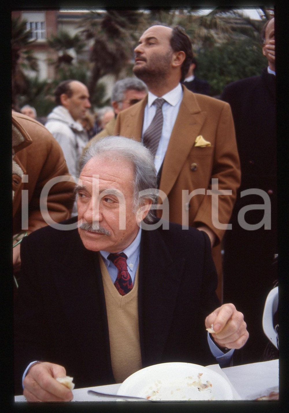 35mm vintage slide* 1989 CARNEVALE DI VIAREGGIO Ugo TOGNAZZI Ritratto attore (2)