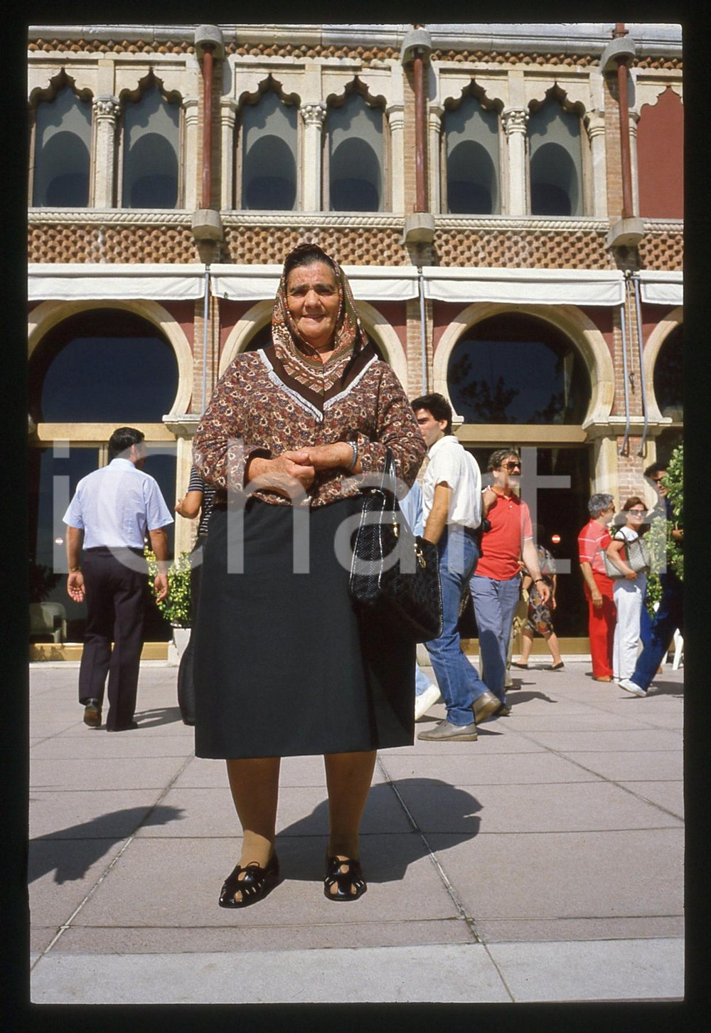 35mm vintage slide* 1984 LIDO VENEZIA Maria Antonia FOIS all'Hotel EXCELSIOR (2)