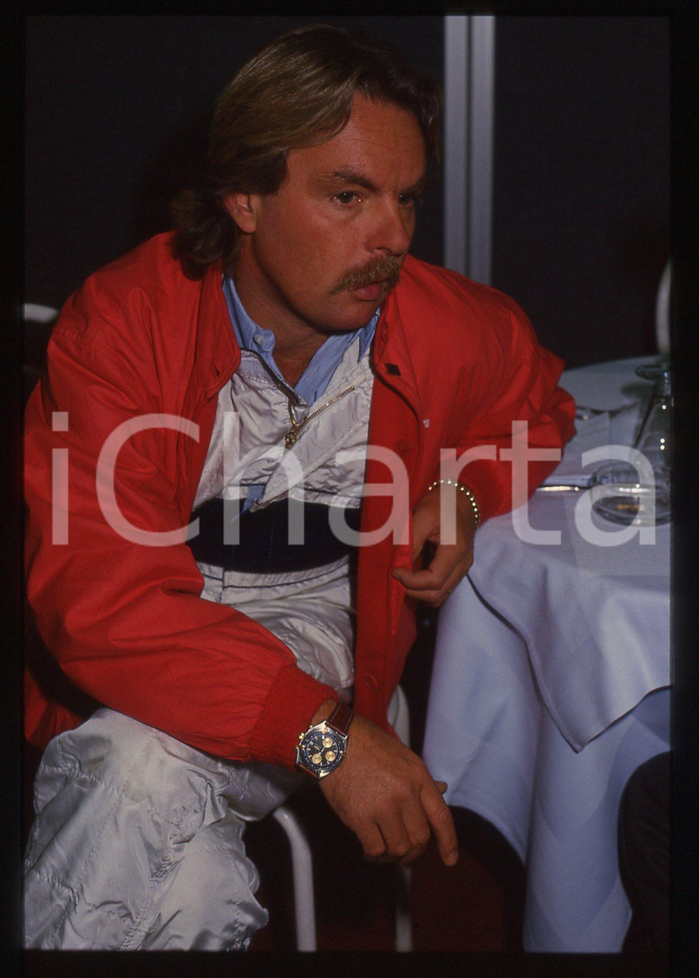 35mm vintage slide* 1988 AIRC Gara beneficenza Keke ROSBERG - Ritratto pilota 10
