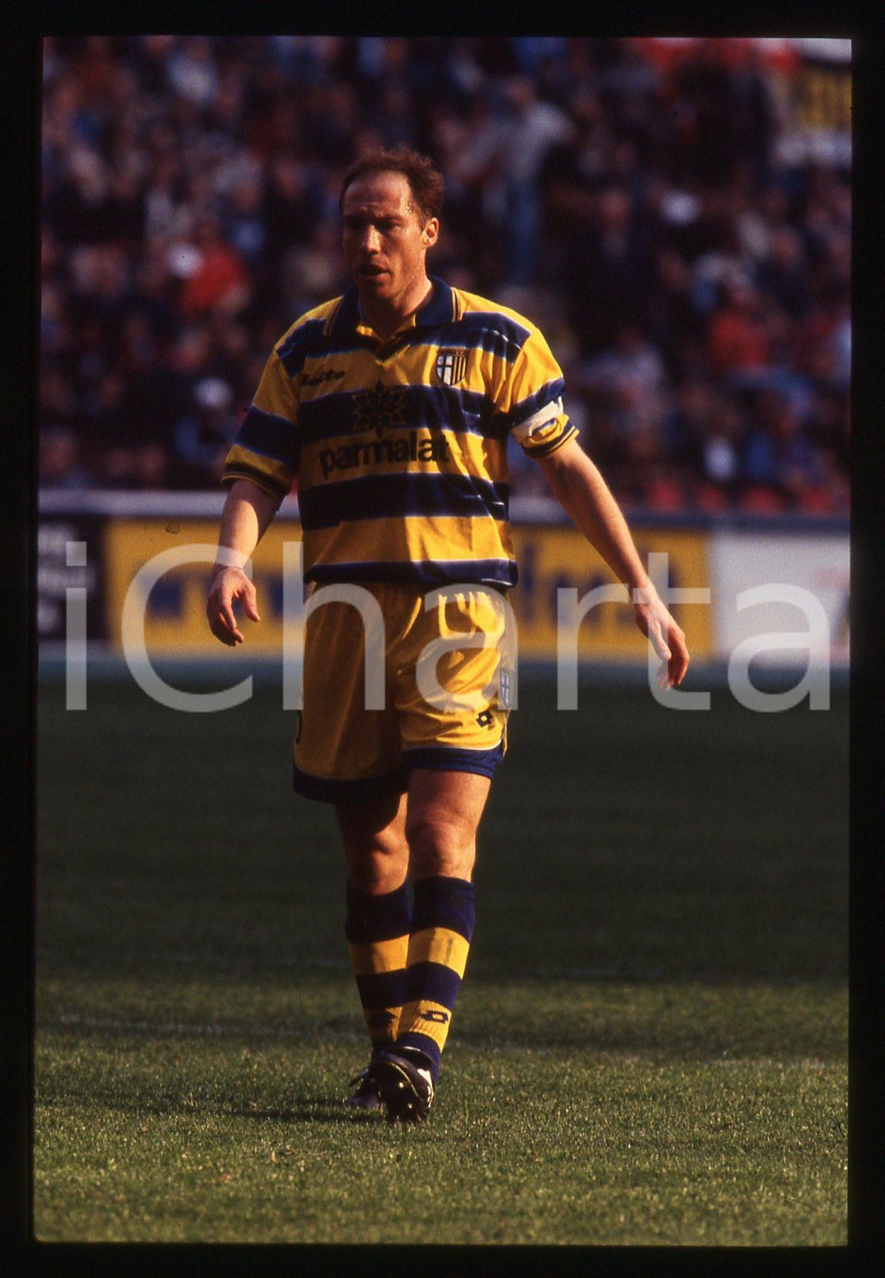 Fotografia d epoca originale 35mm vintage slide 1999 SERIE A MILAN PARMA 21 Nestor SENSINI  Gara 2 1