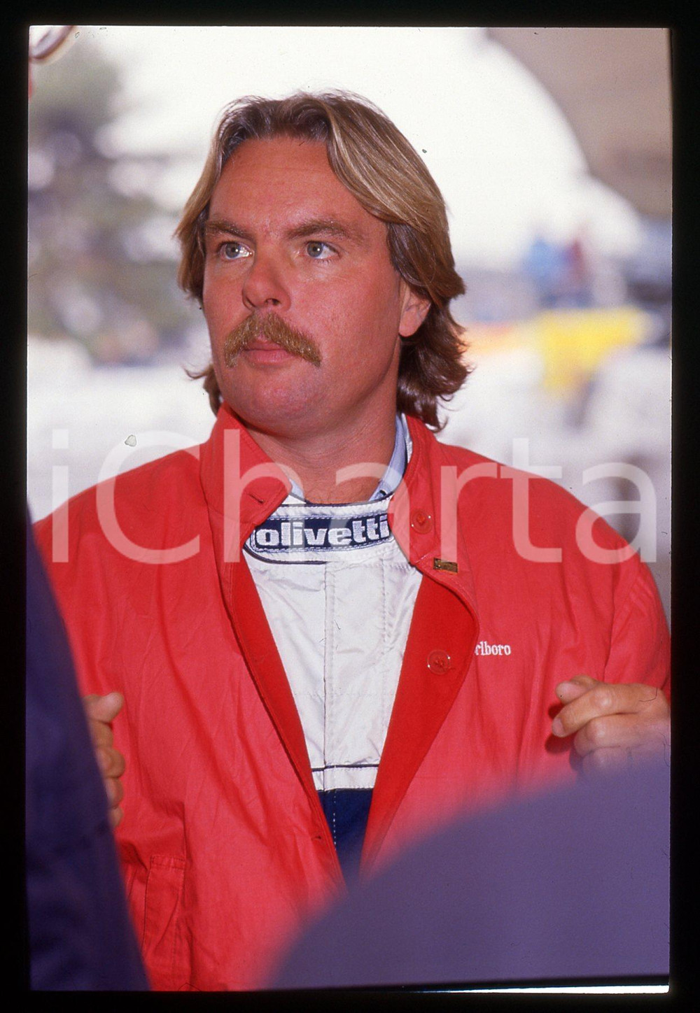 35mm vintage slide* 1988 AIRC Gara beneficenza Keke ROSBERG - Ritratto pilota 2