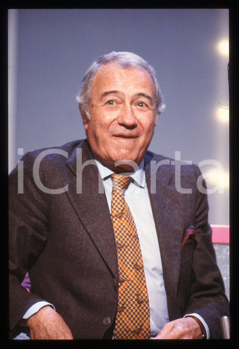 35mm vintage slide* 1990 ca CANALE 5 TRA MOGLIE E MARITO VIP Duccio TESSARI (8)