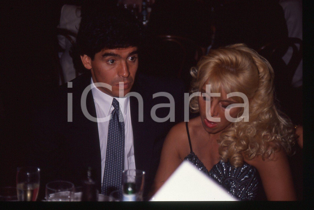 35mm vintage slide* 1990 MILANO Galà ITALIA '90 Diego MARADONA - Ritratto (7)