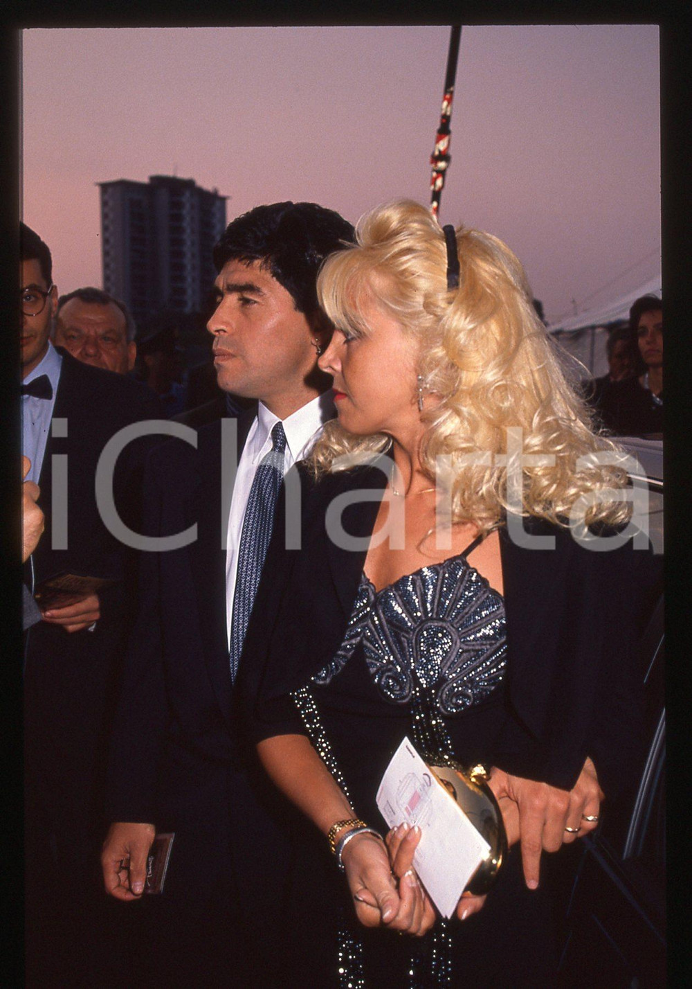 Fotografia d epoca originale 35mm vintage slide 1990 MILANO GalÃ  ITALIA  90 Diego MARADONA  Ritratto 31 1