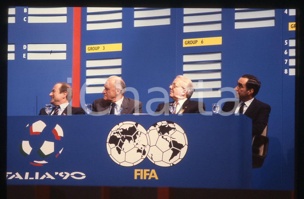 35mm vintage slide* 1989 ROMA Joseph BLATTER Joao HAVELANGE Gironi ITALIA '90