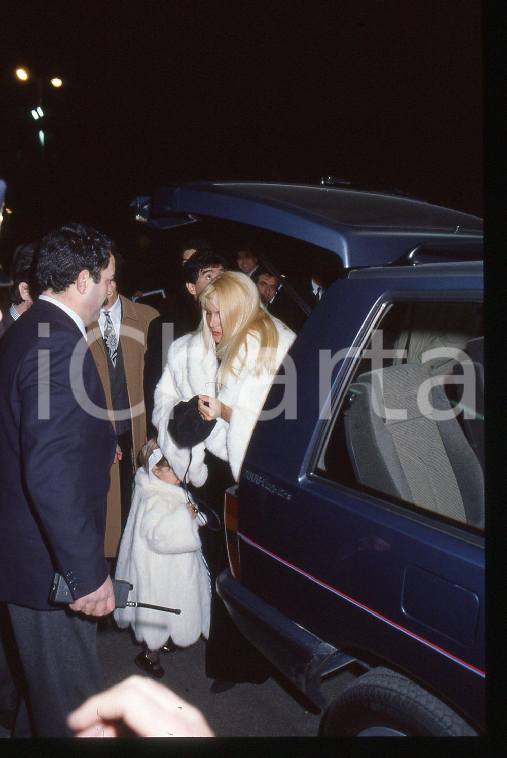 Fotografia d epoca originale 35mm vintage slide 1990 FESTIVAL SANREMO Diego Dalma MARADONA Claudia VILLAFANE 1