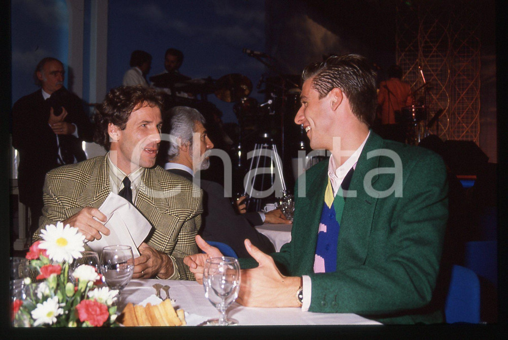 35mm vintage slide* 1989 CAMPIONE D'ITALIA Franco BARESI e Nicola BERTI (2)