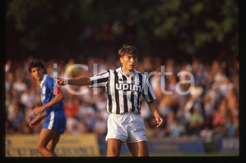 35mm vintage slide* 1989 CALCIO PRO VERCELLI vs JUVENTUS 0-3 Pierluigi CASIRAGHI