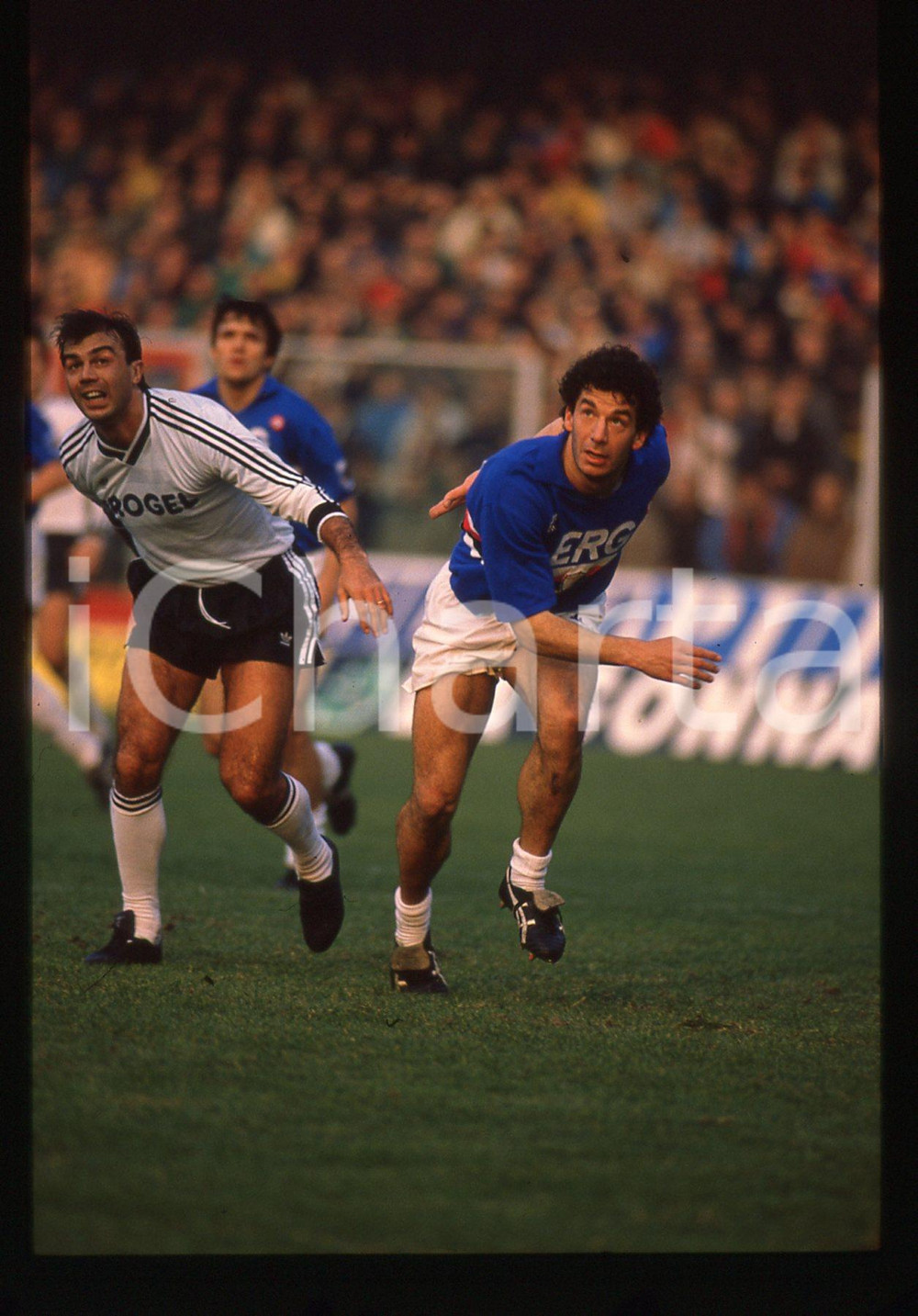 35mm vintage slide* 1989 CALCIO CESENA vs. SAMPDORIA 0-0 Gianluca VIALLI Serie A