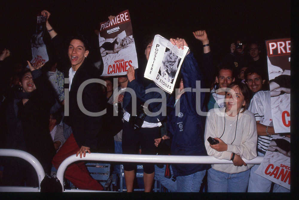 35mm vintage slide* 1991 CANNES MADONNA Louise Veronica CICCONE - Fans (2)