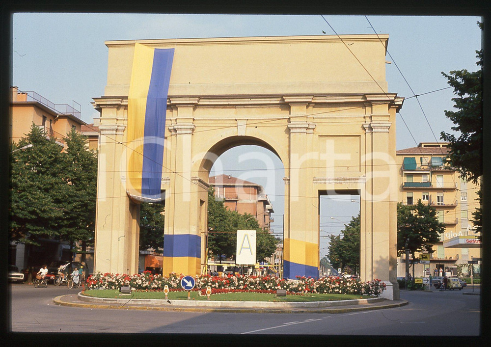 35mm vintage slide* 1990 PARMA Arco di SAN LAZZARO - Promozione PARMA SERIE A