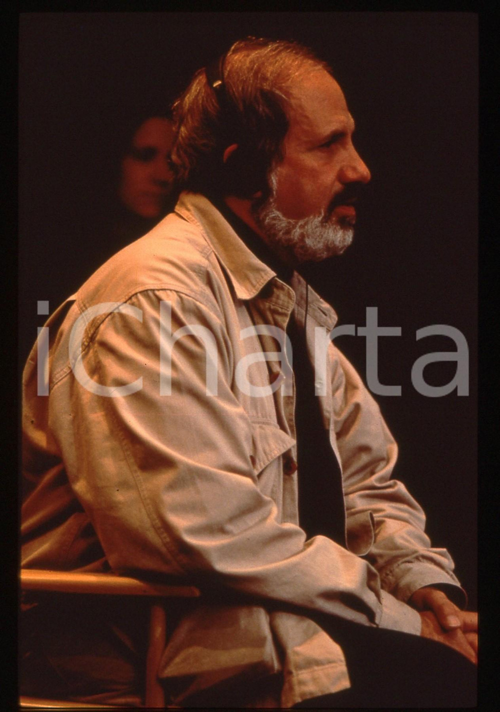 35mm vintage slide* 1992 RAISING CAIN Brian DE PALMA durante le riprese (4)