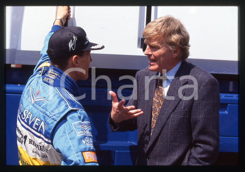 35mm vintage slide* 1995 ITALIA FORMULA1 Max MOSLEY e Michael SCHUMACHER (2)
