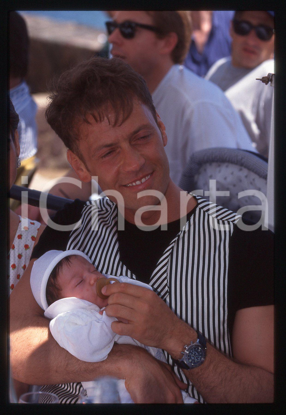 35mm vintage slide* 1996 CANNES HOT D'OR Rocco SIFFREDI Lorenzo TANO Ritratto 4