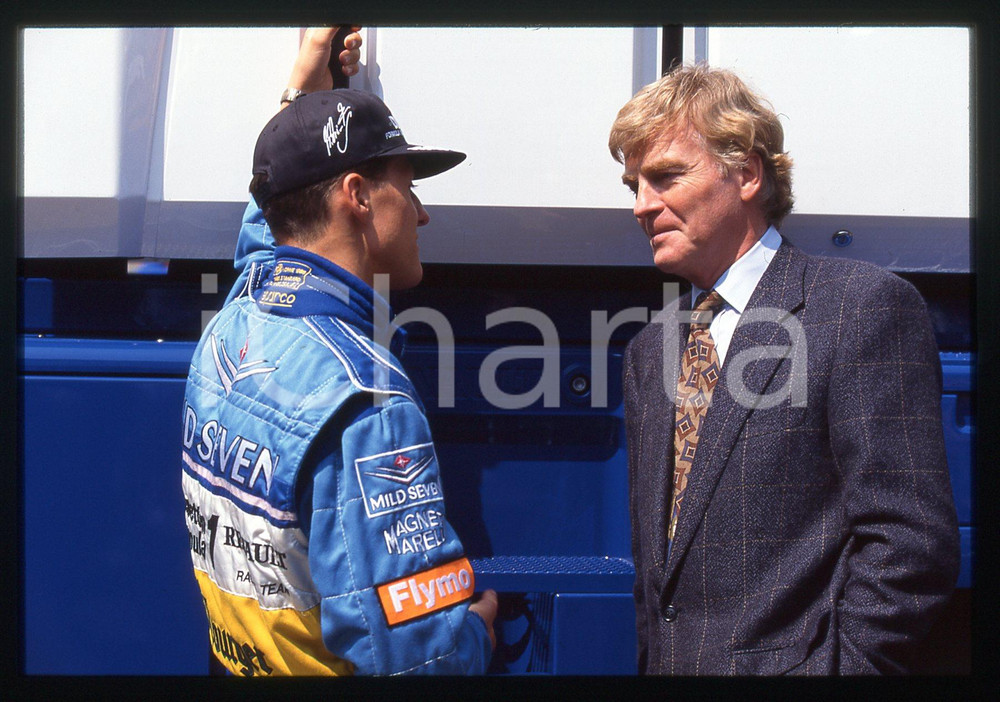 35mm vintage slide* 1995 ITALIA FORMULA1 Max MOSLEY e Michael SCHUMACHER