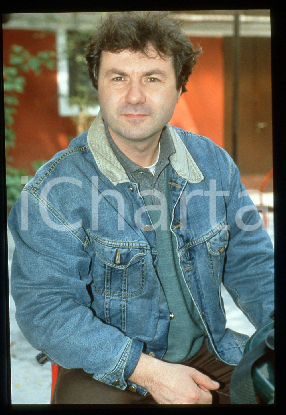 35mm vintage slide* 1998 MILANO ZELIG Maurizio MILANI Ritratto del comico (2)
