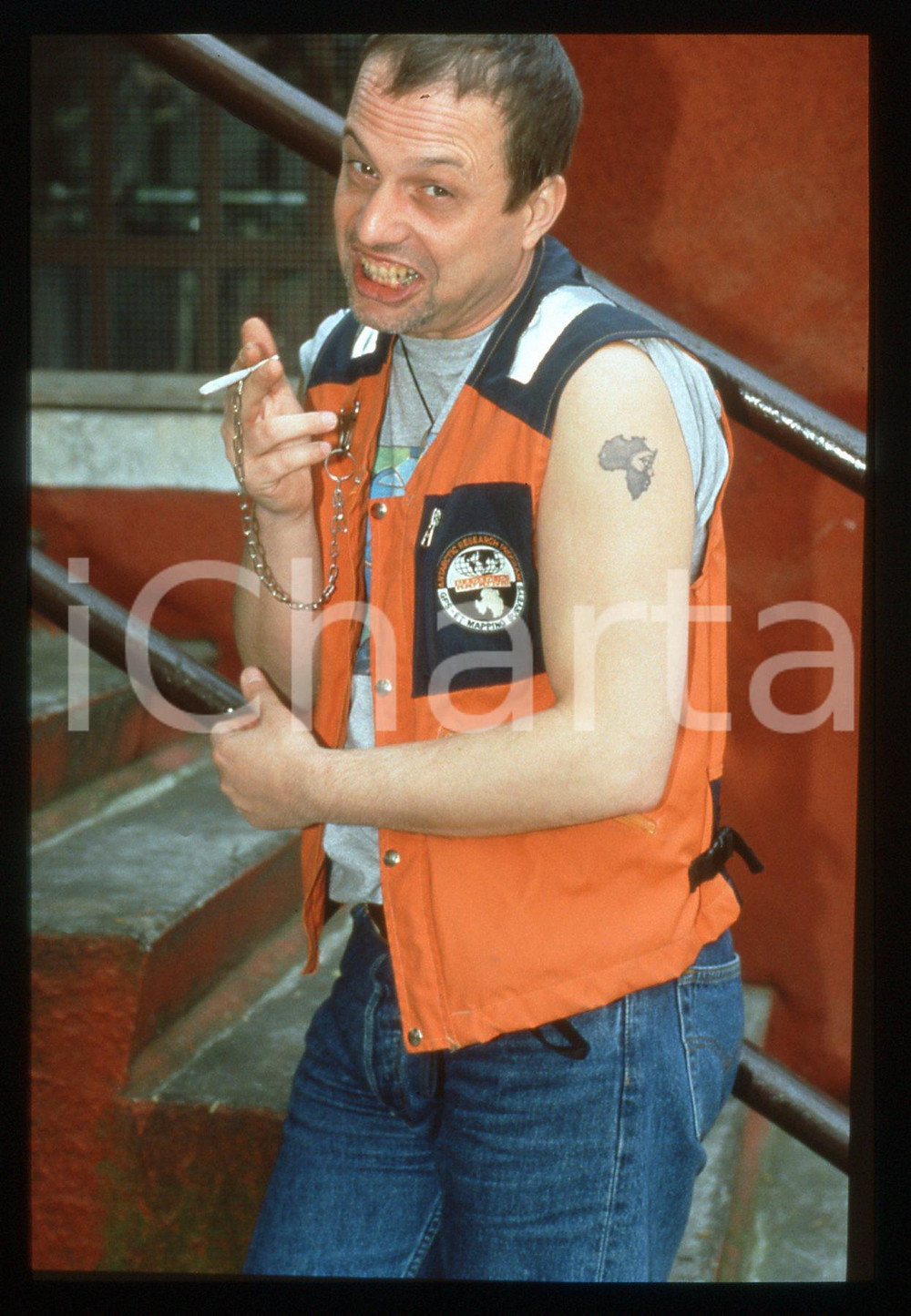 35mm vintage slide* 1998 MILANO ZELIG Marco DELLA NOCE Ritratto del comico (2)