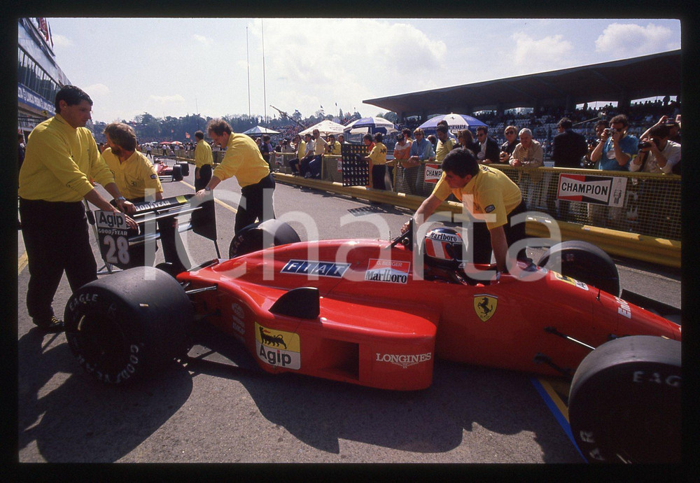 35mm vintage slide* 1988 GP SAN MARINO Gerhard BERGER FERRARI F1-87/88C ai box 6