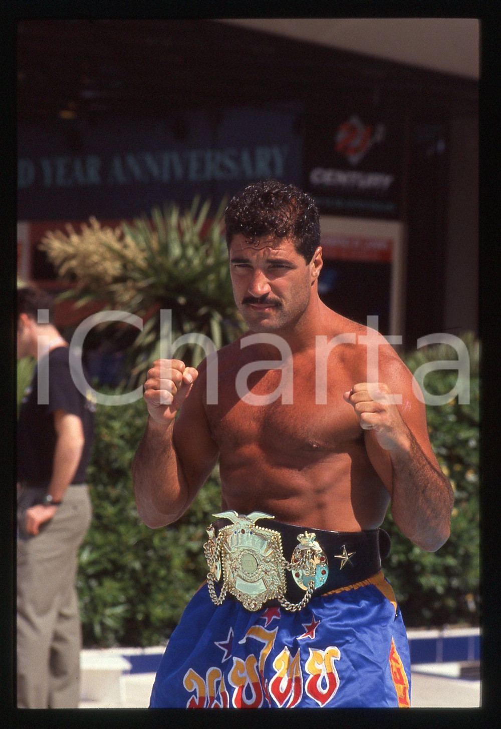 35mm vintage slide* 1990 ca CANNES Dennis ALEXIO - Ritratto del kickboxer (7)  