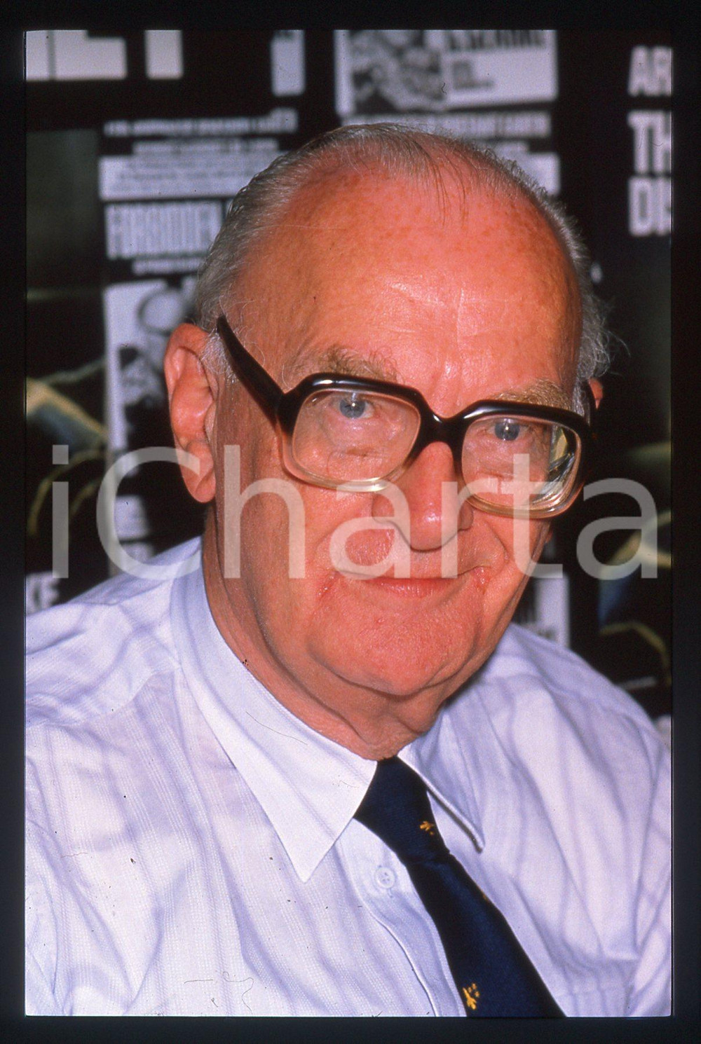 35mm vintage slide* 1990 ca CULTURA Arthur C. CLARKE Ritratto dello scrittore
