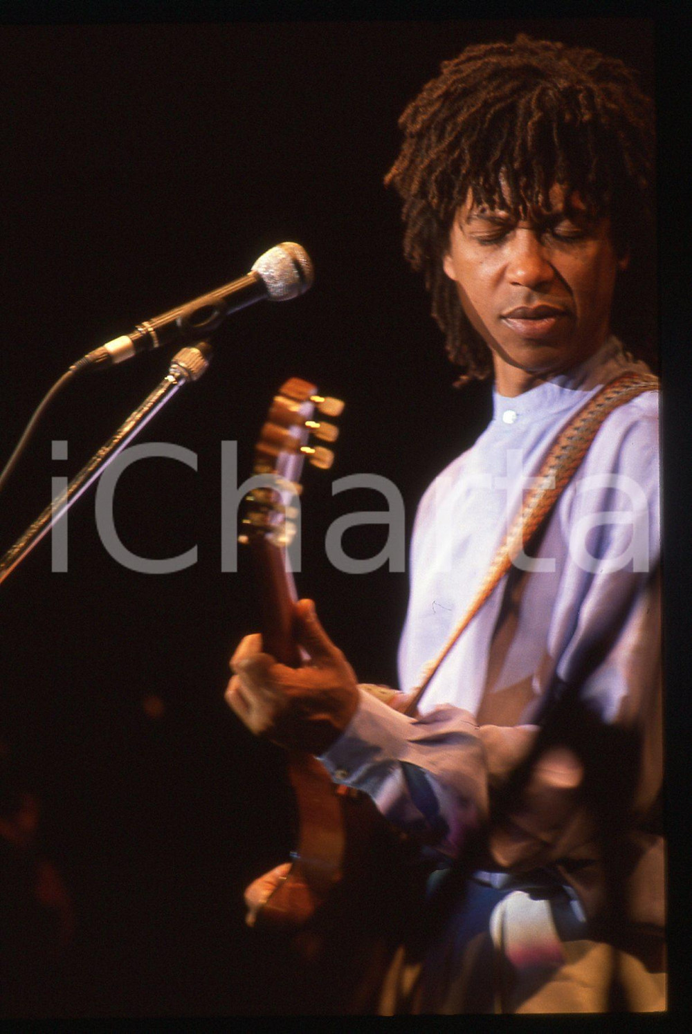 35mm vintage slide* 1985 ca MUSICA DJAVAN Caetano Viana Ritratto del cantante 12