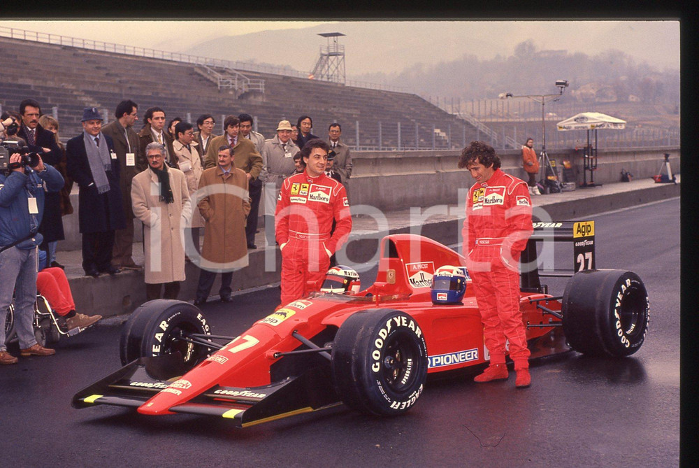 35mm vintage slide*1991 Circuito MUGELLO Jean ALESI Alain PROST FERRARI 642 F1 5
