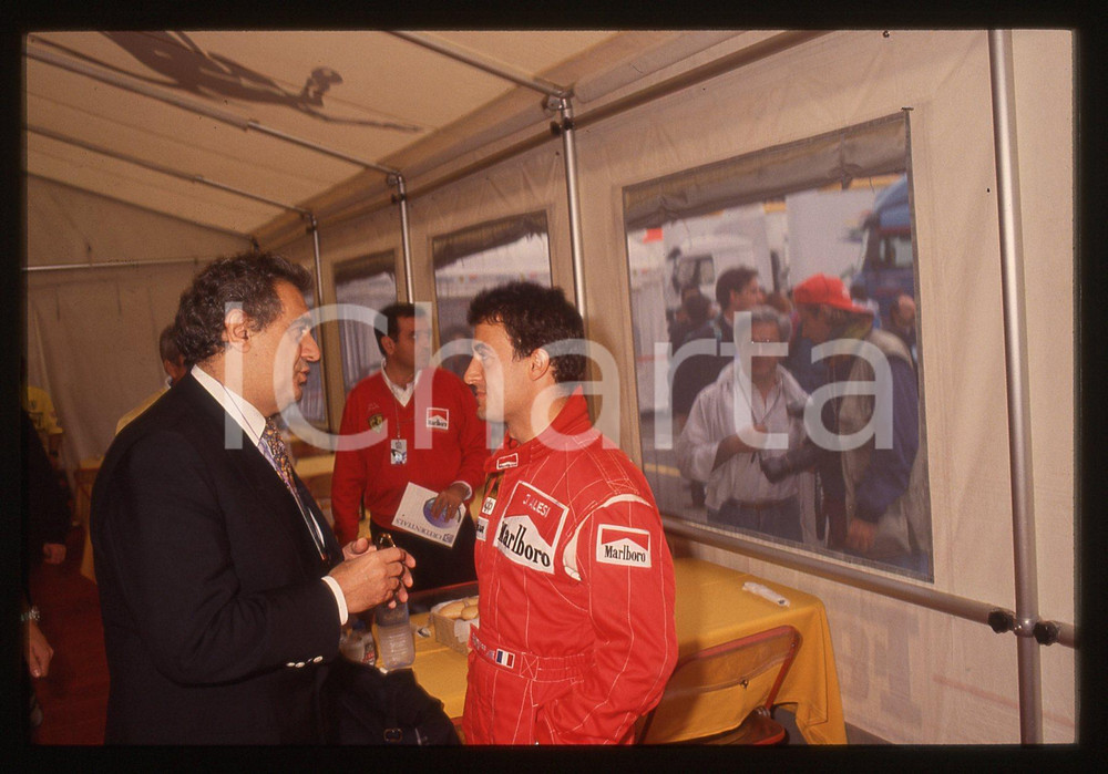 35mm vintage slide* 1993 GP SAN MARINO Jean ALESI e Plàcido DOMINGO