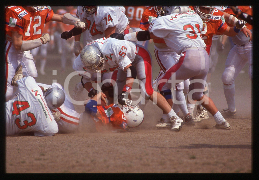 35mm vintage slide* 1995 ca FOOTBALL BLACKHAWKS Cernusco vs REDSKINS Verona (3)