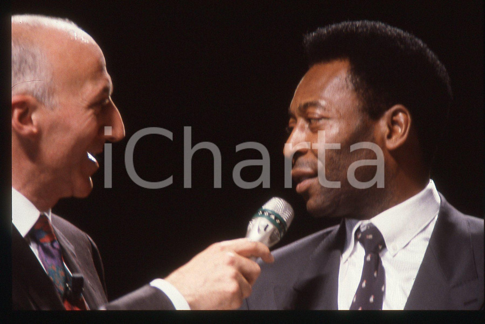35mm vintage slide* 1990 MILANO PELÉ Gianfranco DE LAURENTIIS Galà ITALIA '90 2