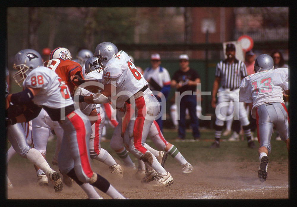 35mm vintage slide* 1995 ca FOOTBALL BLACKHAWKS Cernusco vs REDSKINS Verona