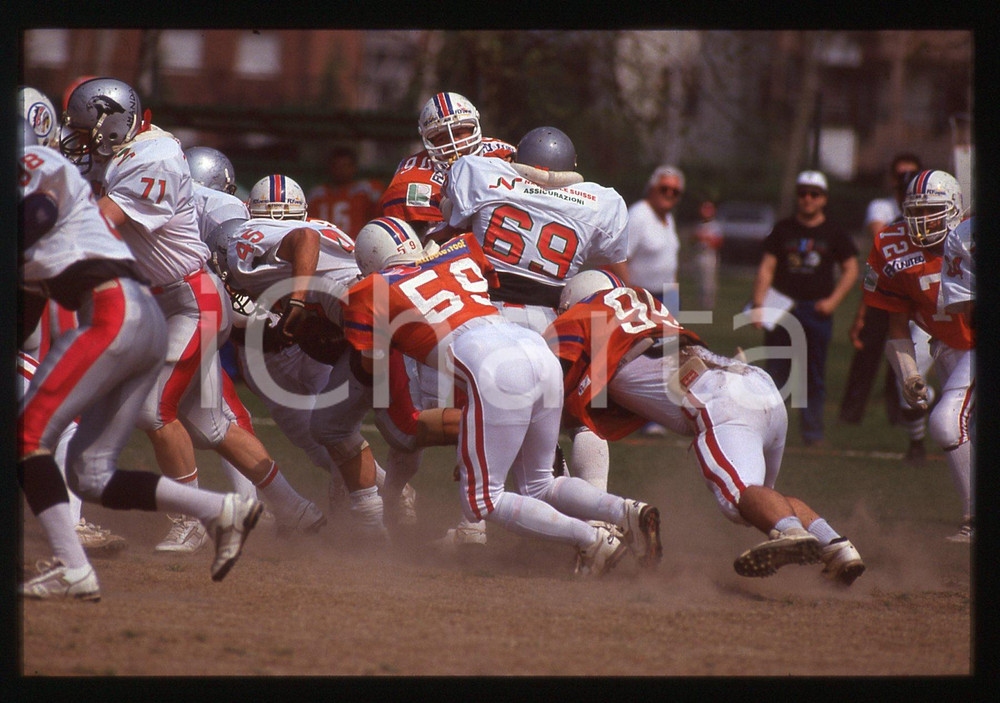35mm vintage slide* 1995 ca FOOTBALL BLACKHAWKS Cernusco vs REDSKINS Verona (2)