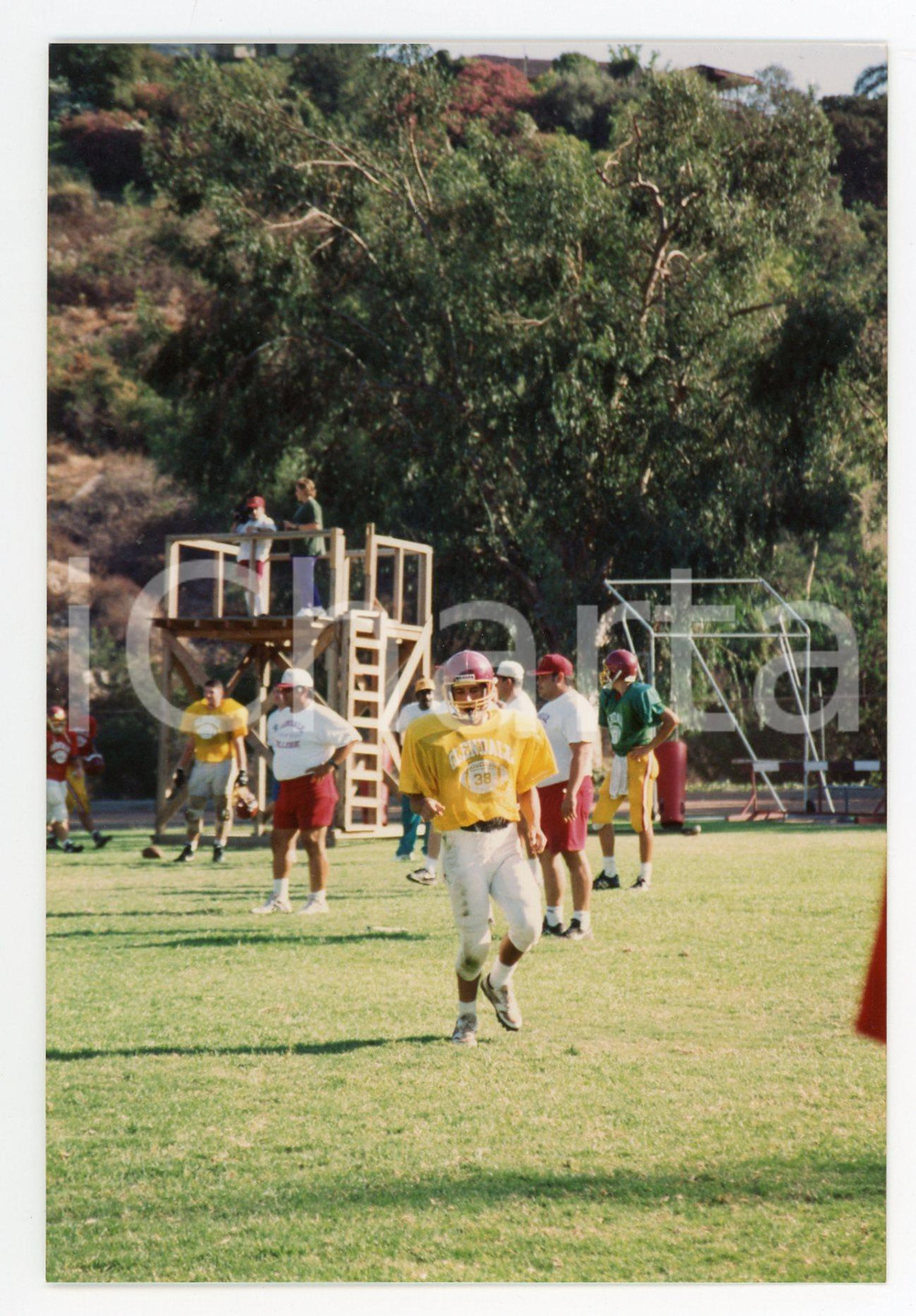 1990 GLENDALE - FOOTBALL Workout of GLENDALE College team *Foto 10x15 cm (65)