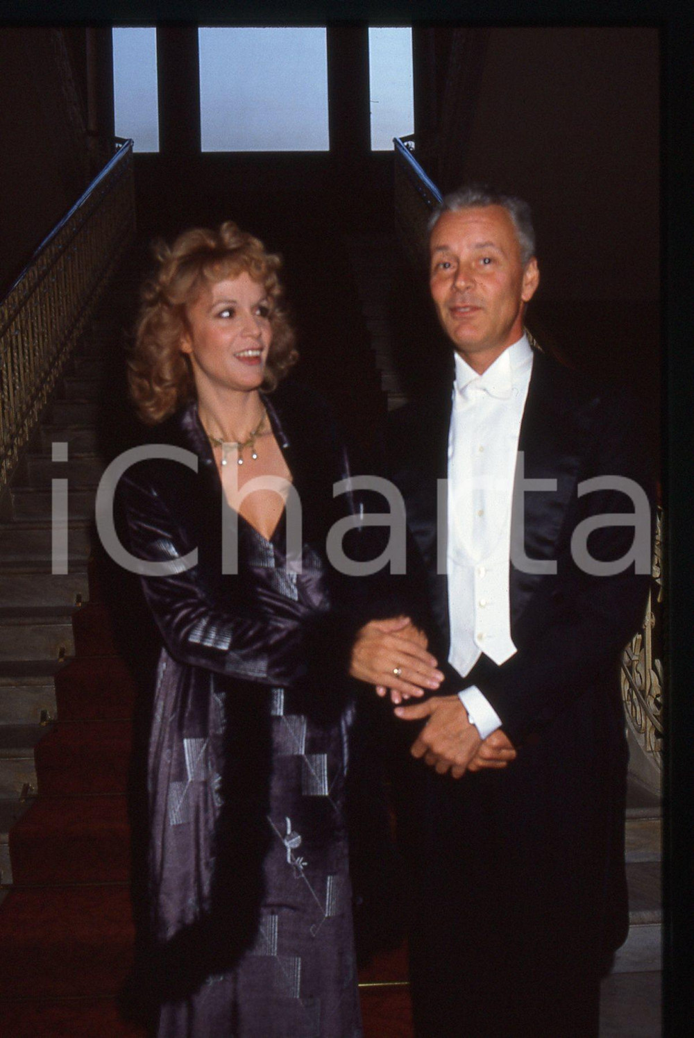35mm vintage slide*1990ca ITALIA - TEATRO Lucia e Paolo POLI Ritratto attori (5)