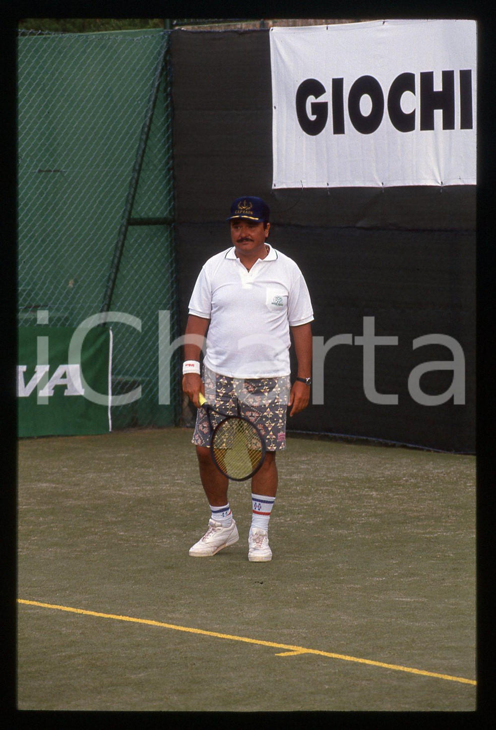 35mm vintage slide* 1995 ca SARDEGNA Umberto SMAILA gioca a tennis