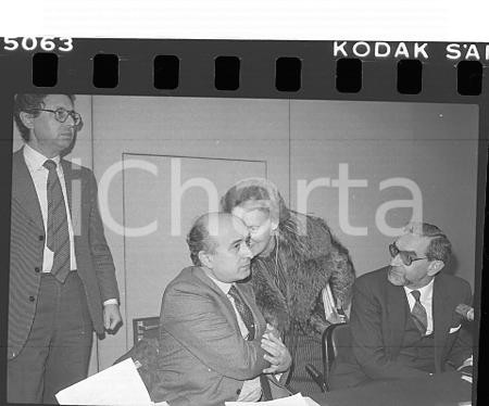 35mm NEGATIVO ORIGINALE*1984 PRECONGRESSO DC Ciriaco DE MITA Giuseppe GUZZETTI 6