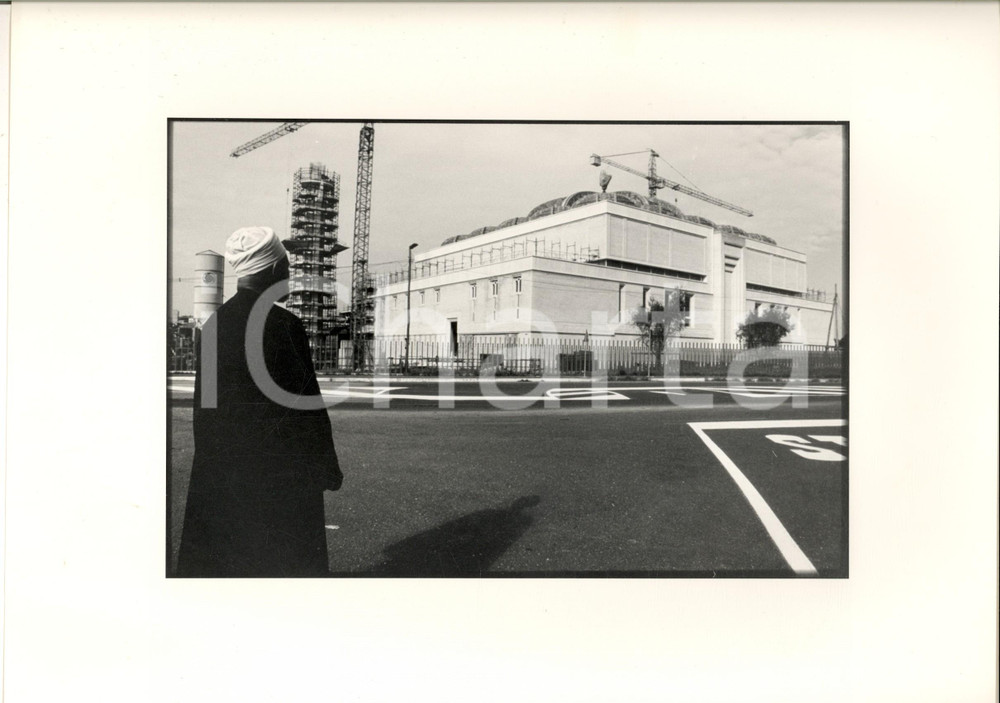 1990 ca Moschea di ROMA in costruzione - Imam Muhammad Nur al-Din Foto 31x24