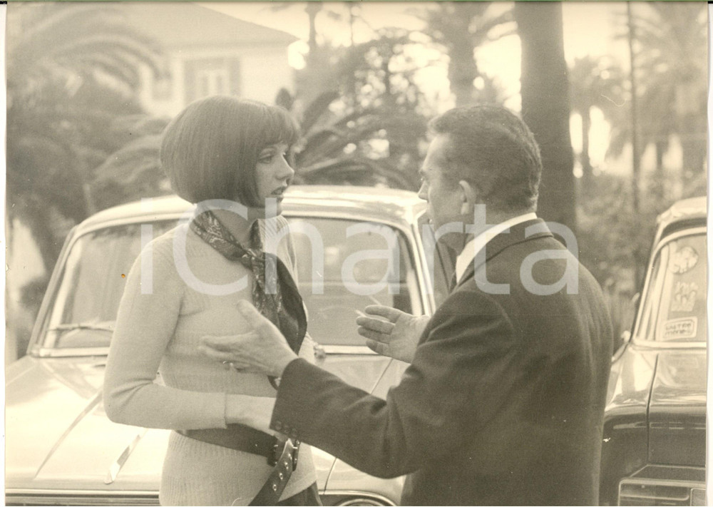 1970 ca SANREMO Cantante Caterina CASELLI al suo arrivo *Foto 30x24 cm