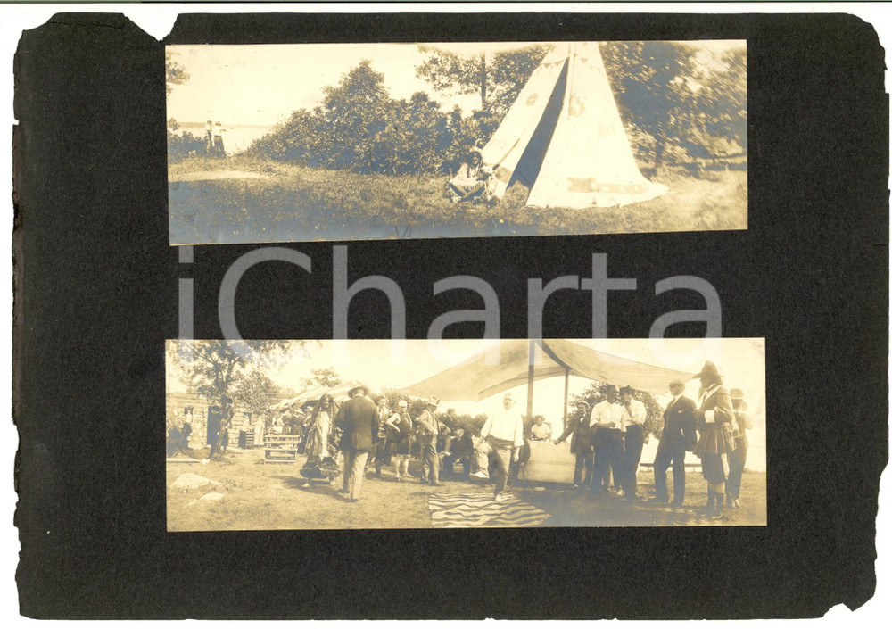 1890 ca USA Fiera in costume storico - Finta danza della pioggia - Indiano *Foto