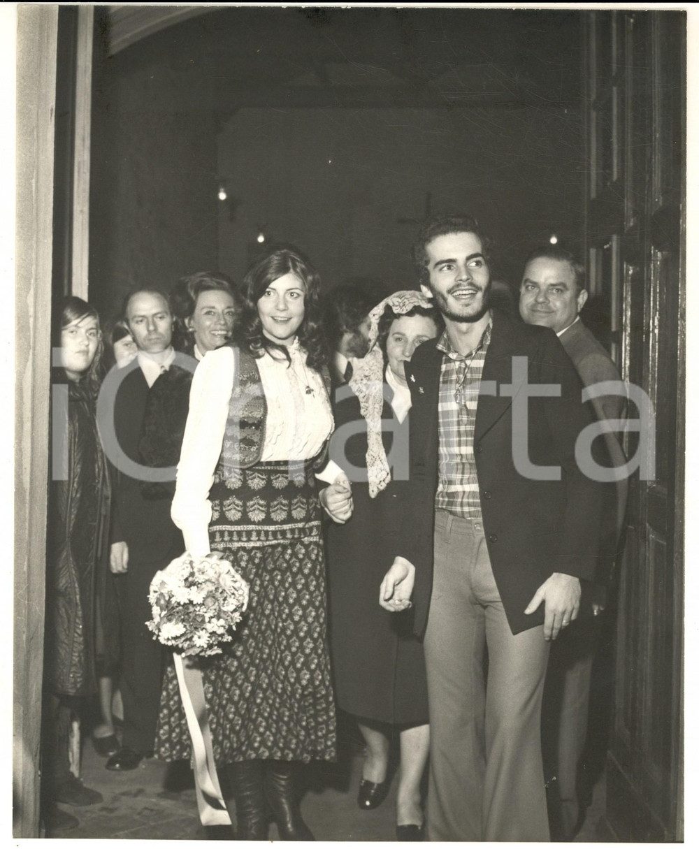 1970 ca COSTUME ITALIA Nozze del cantante DONATELLO (7) - Foto 21x24 cm