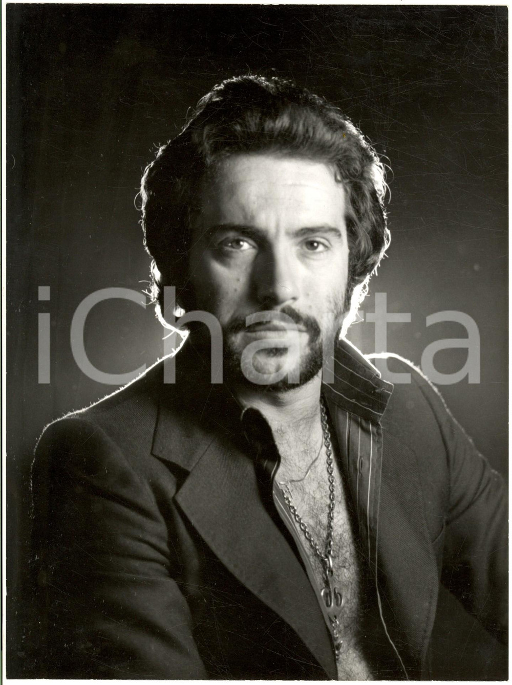 1970 ca COSTUME ITALIA Ritratto Augusto MARTELLI (2) - Foto 18x24 cm