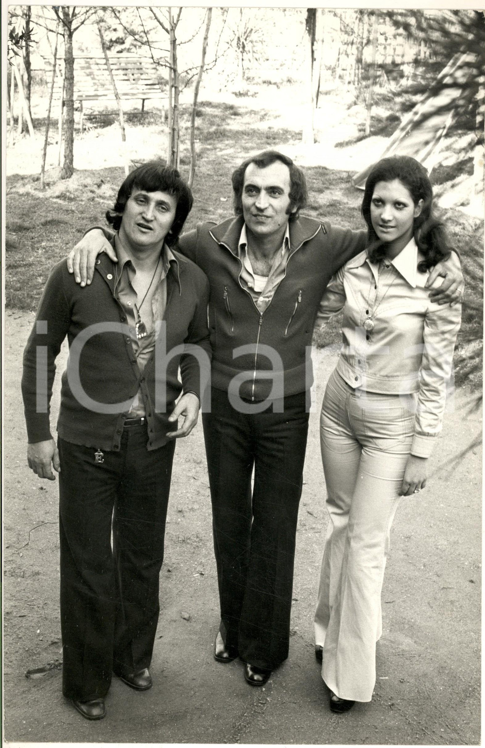 1975 ca COSTUME ITALIA Raoul CASADEI con i suoi musicisti - Foto 20x30 cm