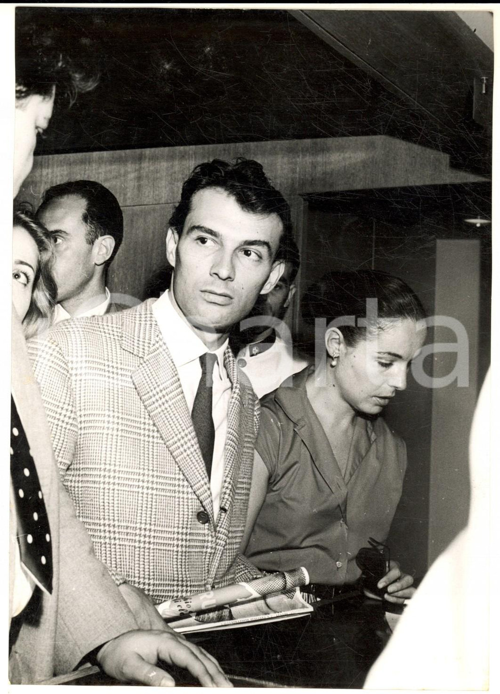 1955 GENOVA Anna PROCLEMER e Giorgio ALBERTAZZI in partenza per il Sud America