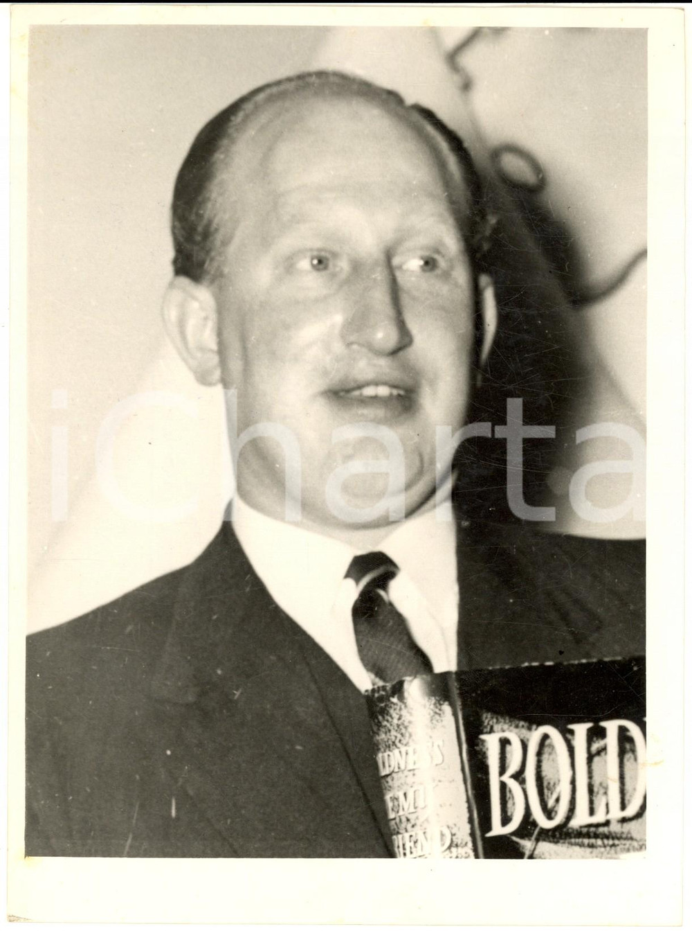 Fotografia d epoca originale 1954 LONDON Portrait of bestseller author Richard PAPE Photo 15x20 cm 1