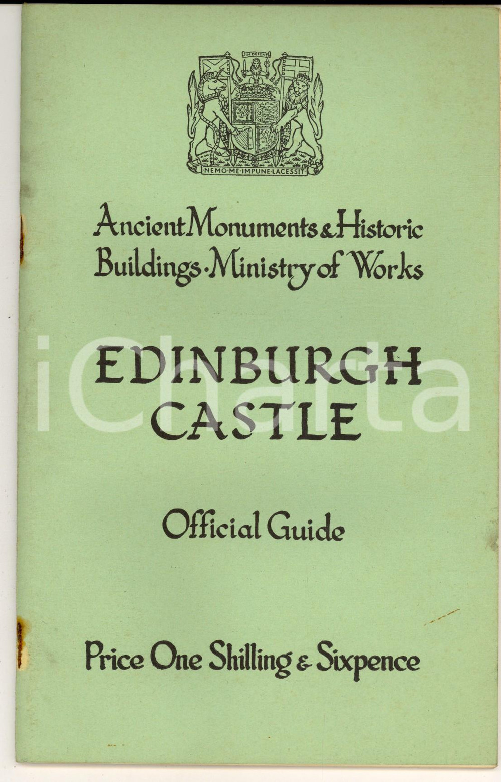 Materiale pubblicitario d’epoca 1953 EDINBURGH CASTLE Official guide  Illustrated book 38 pp. VINTAGE 1