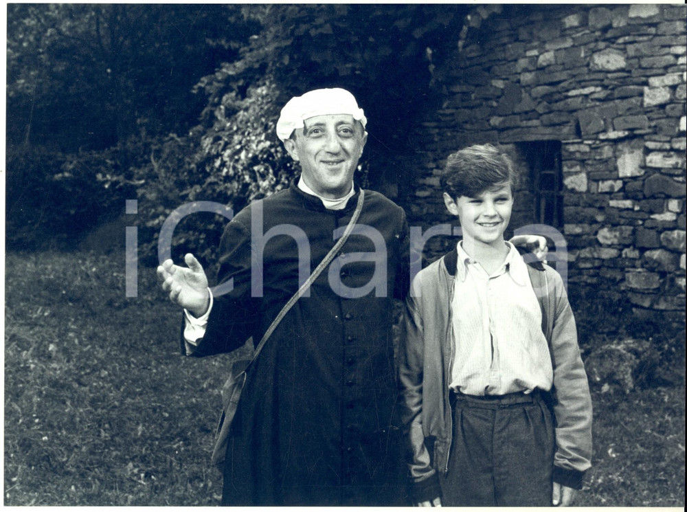 Fotografia d epoca originale 1990 TV RAIUNO Il prato delle volpi Carlo DELLE PIANE Michele BUTTARELLI Foto 1