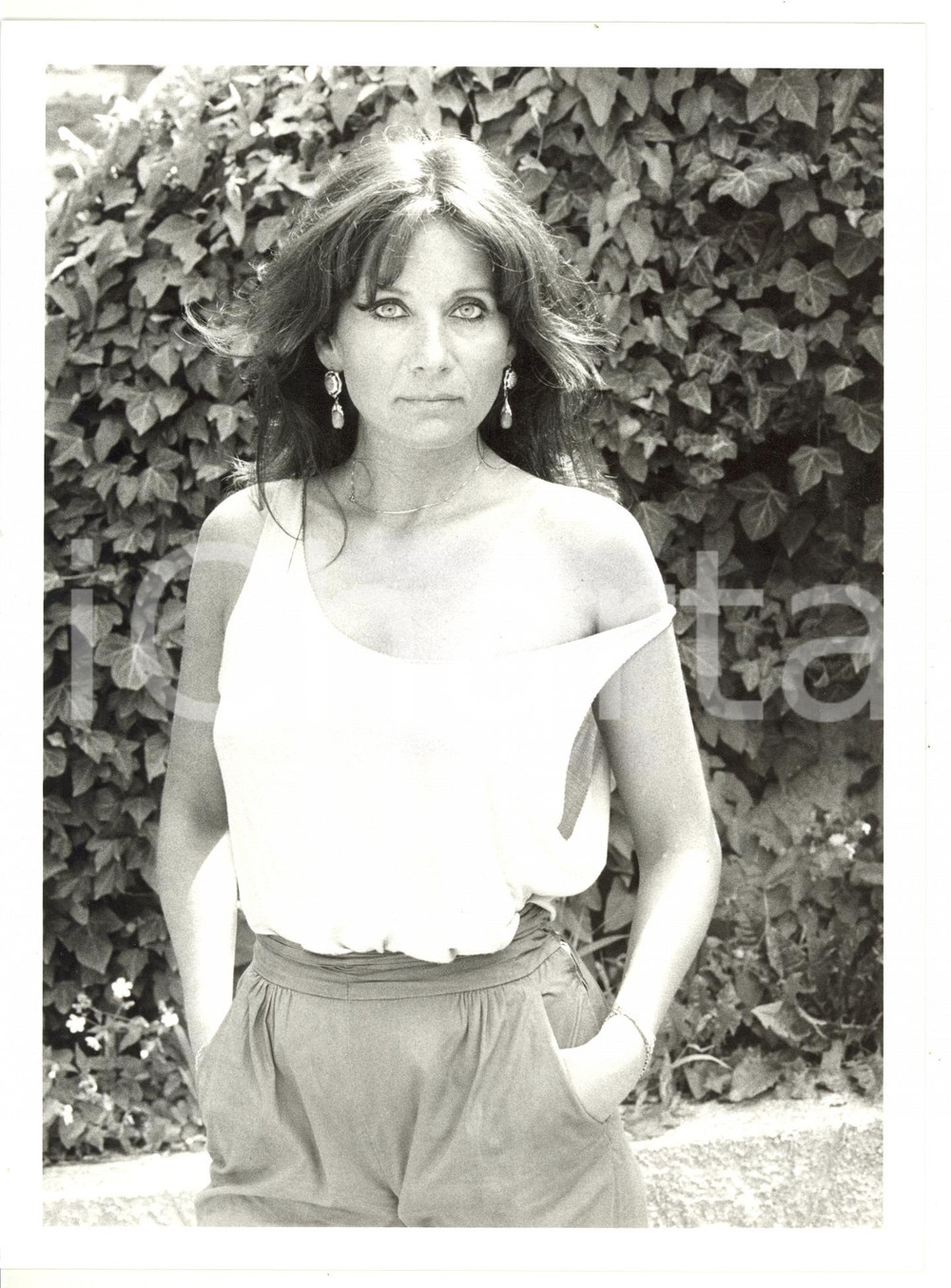 1990 ca CINEMA Ritratto di Anna Teresa ROSSINI in posa sensuale *Foto 18x24 cm